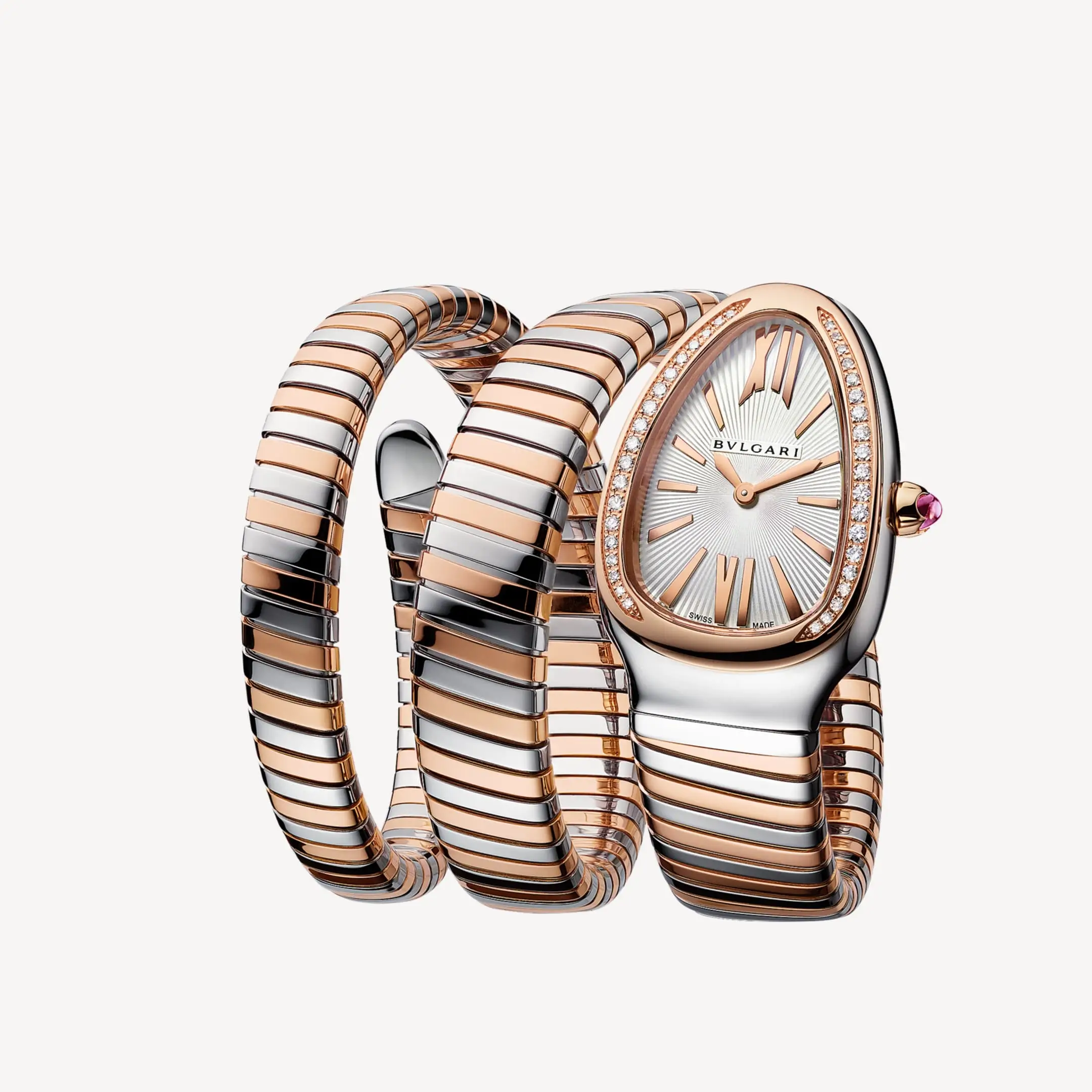 Serpenti Tubogas Double Spiral Diamond Bezel - Image 3