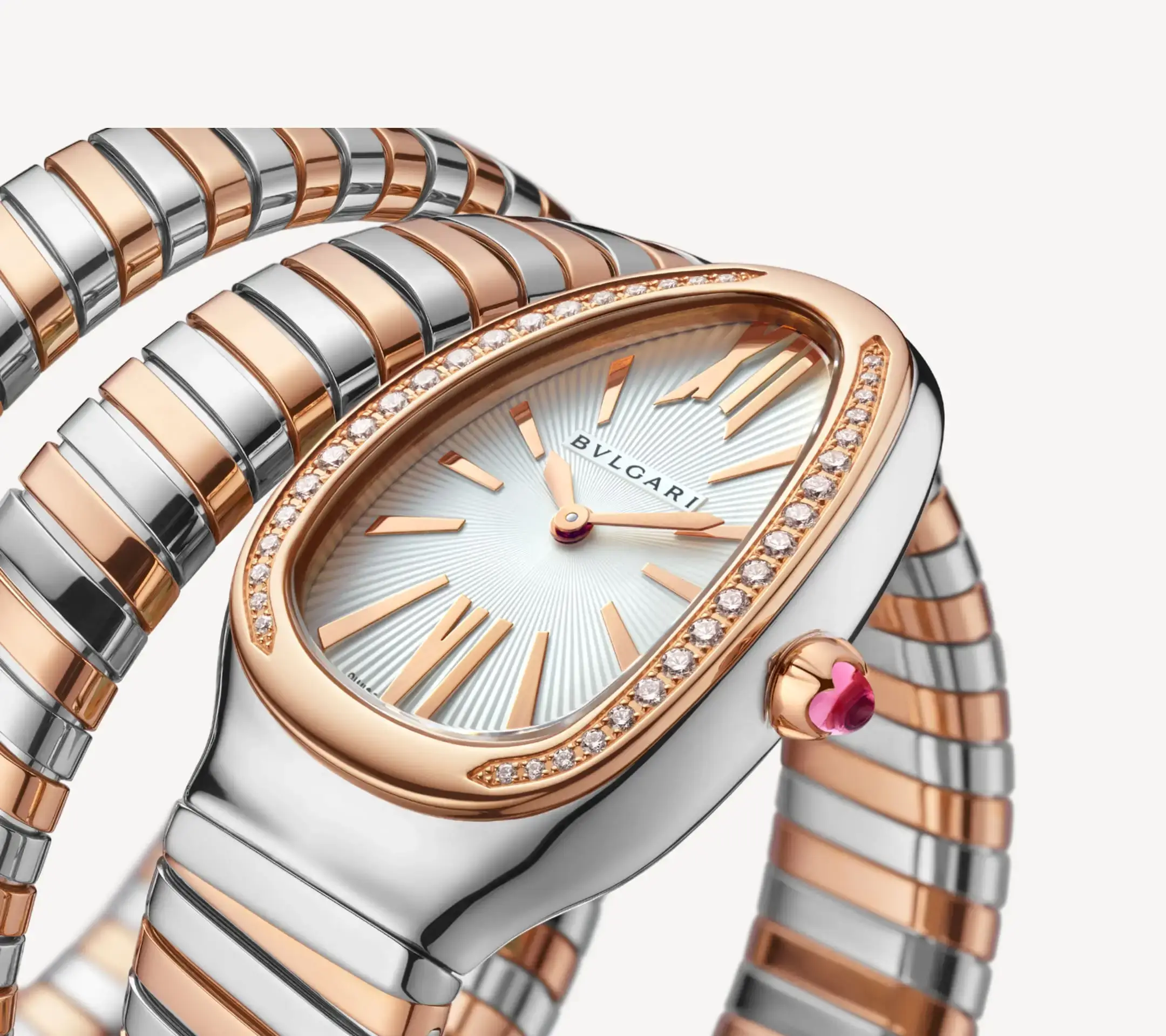 Serpenti Tubogas Double Spiral Diamond Bezel - Image 2